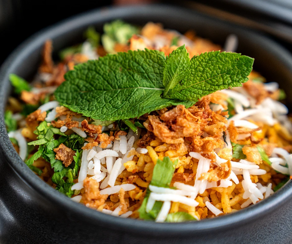 Delicious dish made with rice at Club India in Wokingham