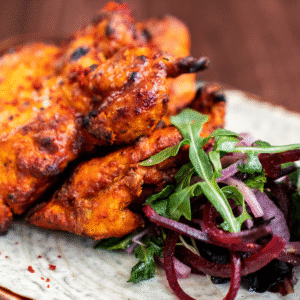 Tasty dish in a platter served at the Club India restaurant in Wokingham